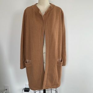 Longline open cardigan